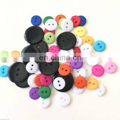 2 Holes Round Sew Bread Shape Transparent Resin Button