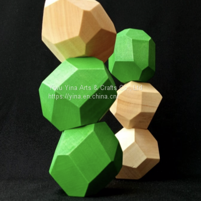 Wood Balancing Stones for Baby Balancing Rainbow Rocks photo-4
