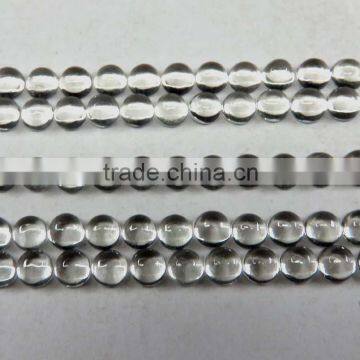 Crystal 4x4 mm Round Cabochon