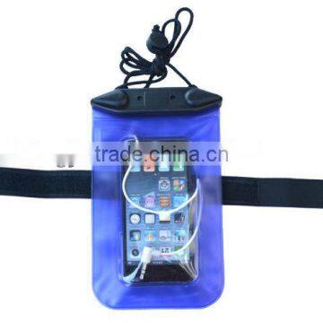 PVC waterproof bag for mobile phone and camera/arm waterproof mobil bag