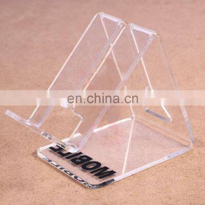 Acrylic Cell Phone Holder Mobile Phone Display Stand Holder for Retail Shop