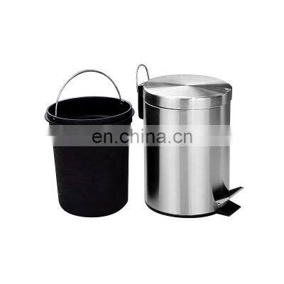 Best Selling Dust Bin Metal Basic Household Bathroom Dust Bin 3L 5L 12L 20L 30L Stainless Steel Stronger Pedal Dust Bin photo-3