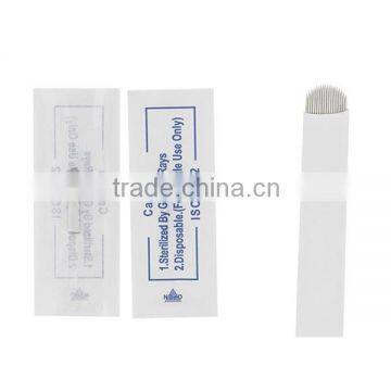 Hot Sale #18 U Shape White Micro Blading Permanent Hand Embroidery Needles