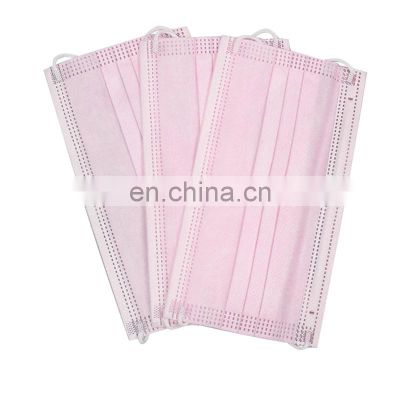 Custom Color 3 Ply Disposable Face Mask With Earloop Protective Mask 3 Ply Disposable Face Mask