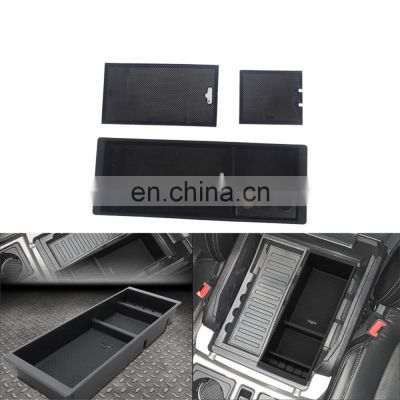 Spedking 2015-2020 Center Console Accessory Organizer Tray Storage Insert ABS Materials Armrest Box for FORD F150