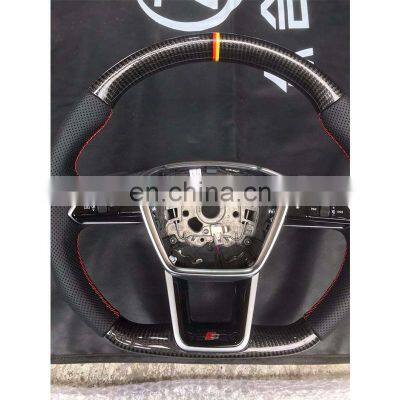 Carbon Fiber Steering Wheel for Audi A1 S1 A3 S3 A4 S4 A5 S5 A6 S6 A7 S7 A8 S8 Car Modification Steering Wheel photo-3