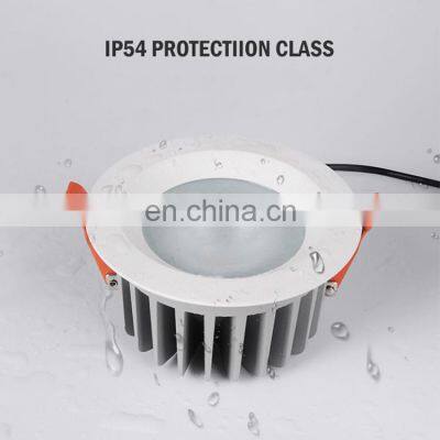 Long Lifespan Aluminum COB IP54 Waterproof Recessed 140MM Cut-out 20watt 24watt LED Downlight