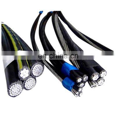 Engraved Printing  Pvc Aluminum Abc Cable Conductor Overhead Insulated Power Cable