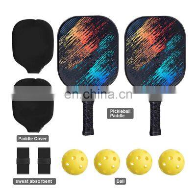 AMAZON 2019 Hot Sale Graphite Face Honeycomb Composite Core Pickleball Paddle Rackets From china supplier