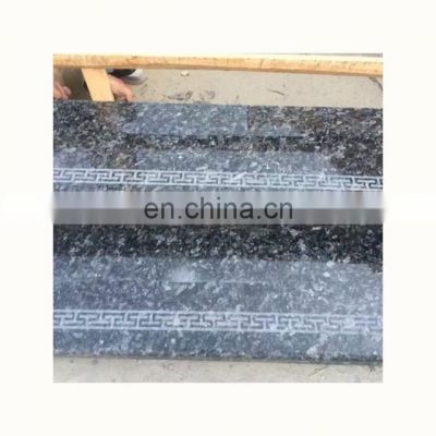 Blue pearl granite stairs, dark blue granite steps