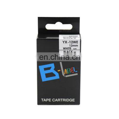 YX-12WE XR-12WE Compatible Label Tape Black on White 12mm Ribbon Used for Casio ez Label Printer photo-3