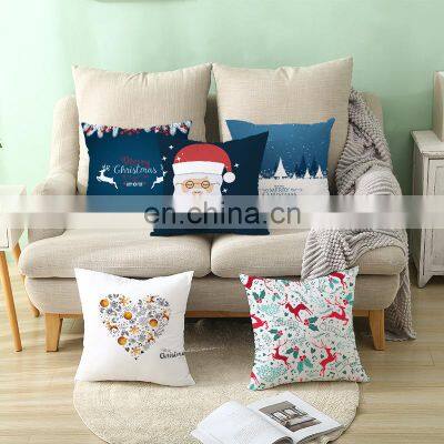45cm Christmas Cushion Cover PillowCase Christmas Decoration For Home 2022 Navidad Xmas Noel New Year Gift 2023
