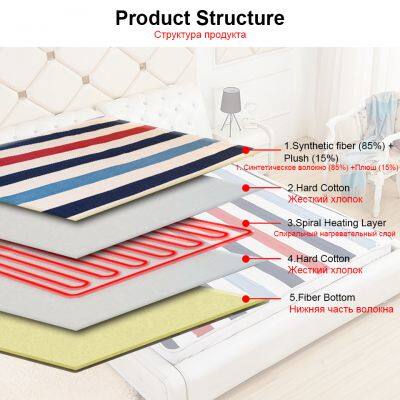 Rainbow 150cm*90cm Single Electric Blanket Pad Heating Bed Mat Winter Body Warmer Thermostat Under Blankets Heater 230V EU Plug photo-5