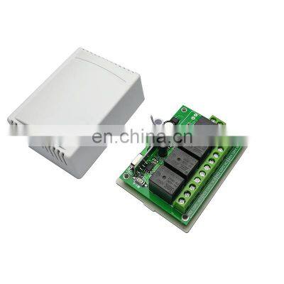 433mhz Universal Wireless Remote Control Switch dc 12v 4ch Relay Receiver Module and 2 Pieces Transmitter 433mhz Remote Controls photo-2