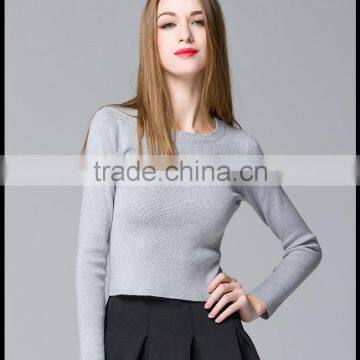 Fashion design handmade knit wool sweater designs for young ladies