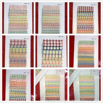 Large Stock Supply of Japanese and Korean Checkered Striped Yarn-dyed Professional Shirt and Skirt Fabrics photo-2
