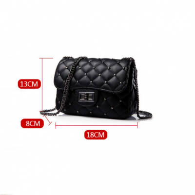 ZTSB-0023,personalized factory pu lady single shoulder crossbody chain small square bag