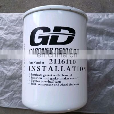 Gardner denver air compressor spare parts ZS1059789 Oil Filter high quality