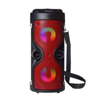 SING-E ZQS4209 8W Portable Outdoor Led Light Audio Loud Sound Super Bass Subwoofer Party Fm Radio Aux Karaoke Speaker