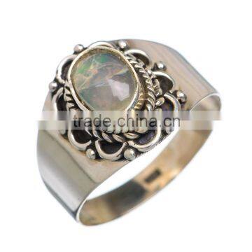 RARE ETHIOPIAN OPAL 925 STERLING SILVER RING ,925 STERLING SILVER JEWELRY WHOLE SALE,JEWELRY EXPORTER