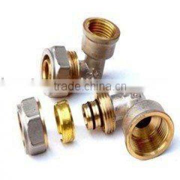 Compression brass pex-al-pex pipe fitting