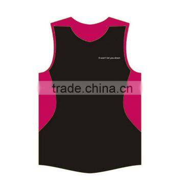 Women's custom full sublimation printing sports singlet