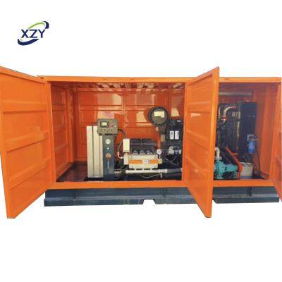 Hot Water Jetting Machine High Pressure Power Washer Airport Runway Rubber Removal Sand Hydro Blasting Machine