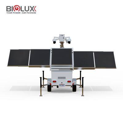 HiSTAR-V Solar Security CCTV Tower 5 Solar Panels Rapid Deployment for Outside Monitoring photo-3