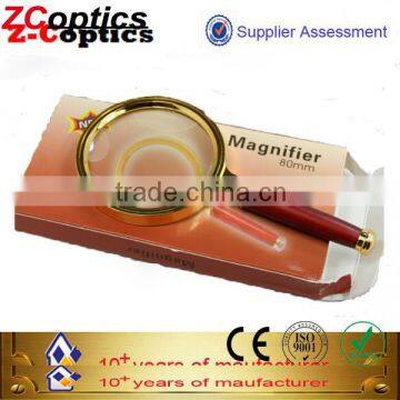 /led light reading magnifying glass/led illuminated magnifier 5x