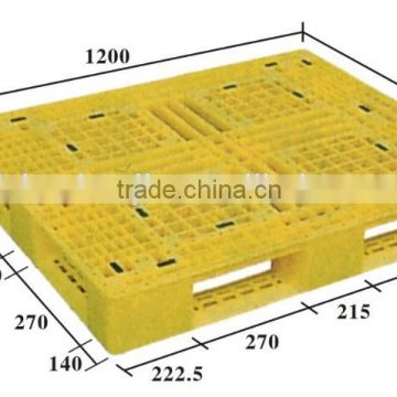 used plastic pallet with wheels blue colour JIEBAO