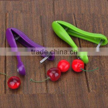 2015 Innovative Kitchen Tools Olive & Cherry Pitter Plastic Mini Cherry Pitter Easy Cherry Stoner Remover