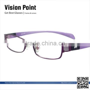 Women fancy eyeglasses frames with changeable temples