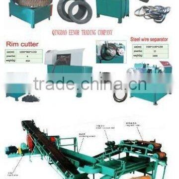 high quality tire recycling machine/rubber powder making machine