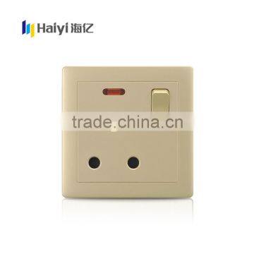 champaign gold color 1 gang 15A wall socket switch                        
                                                                                Supplier's Choice