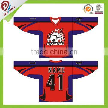 Quick Dry Custom Sublimated Team Canada Hockey Jersey, Mighty Ducks Movie Hockey Jerseys photo-3
