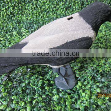 15" Plastic Crow for Garden Decoration .fake Crow for Garden