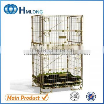 Large metal stackable champagne wire cage