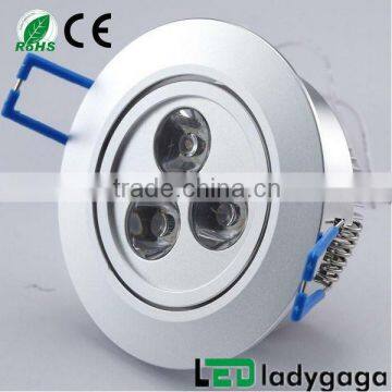 High Power 3W Downlight LED celling light led ceiling light 3x1w