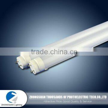 Fine quality 1.2m 18w 144LEDs 145lm/w IP40 led lamp tube