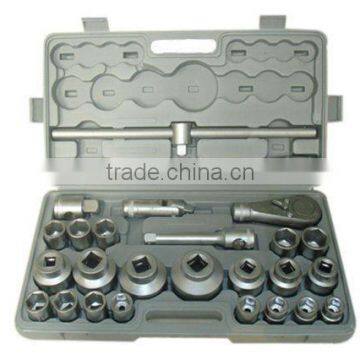 3/4" 1" Drive 26pcs Gray Blow Molding Box Industrial Socket Wrench Set