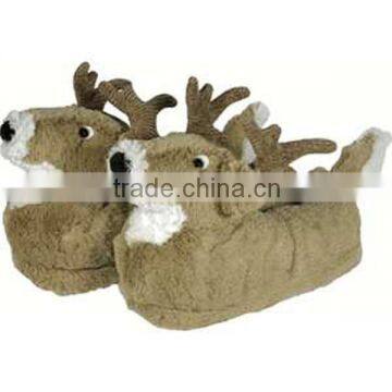 new design plush slipper/plush animal slipper/customized soft stuffed slipper