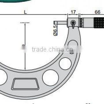10% off Hot Sale Ouside Micrometer With Interchangeable Anvils 3206-100A 0-100mm in Stock photo-3