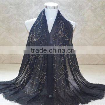 Cutom Beaded Flower Pattern Muslim Khimar Hijab photo-2