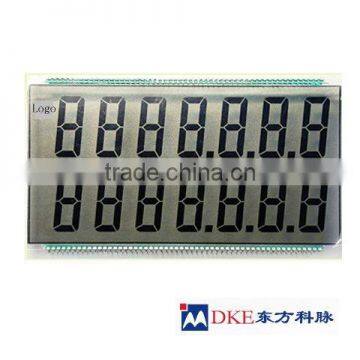 Transmissive fuel dispenser segment lcd