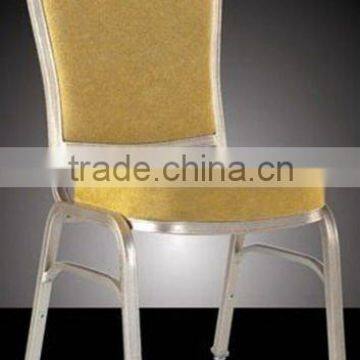 chrome aluminum legs dining chair D-012