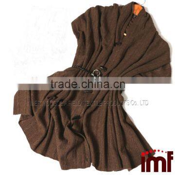 Knitted Ponchos Shawls With Buttons