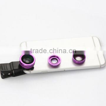 3 in 1 0.65x Wide Angle Universal Clip180 Degree Fisheye Lens for Iphone Mobile Phone photo-4