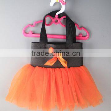 halloween two layer gauze girl gift tutu bag quality party dancing tutu bag black girl birthday dance bags