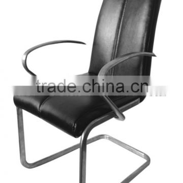 Modern Home Dining Chair Metal frame leather dinner chair with armrest (SZ-DC050)