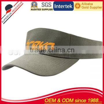 comfortable printed logo cheap sun visor hat